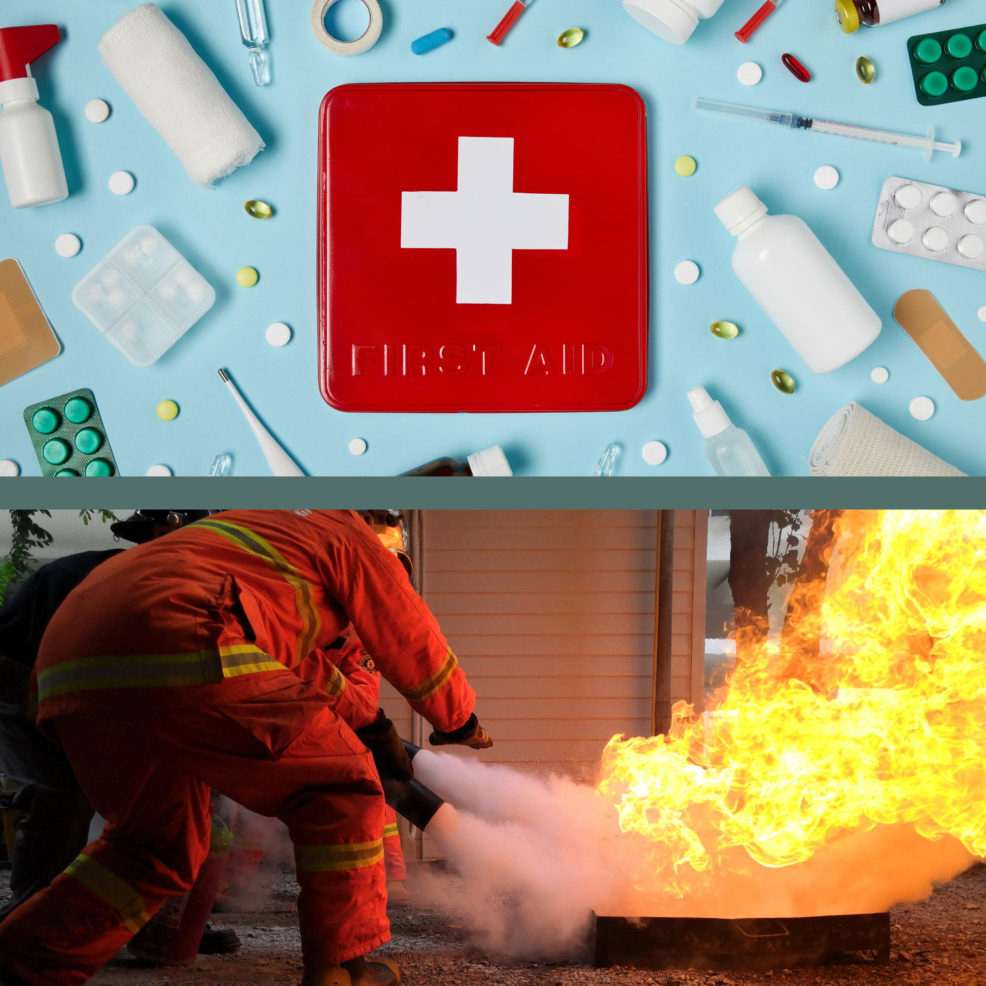 EHBO opfris + hanteren kleine blusmiddelen 